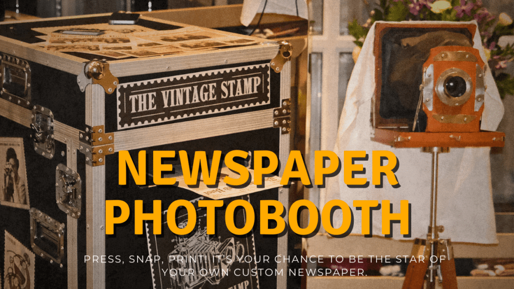 More services from vintage stamp featuring Newspaper Photobooth